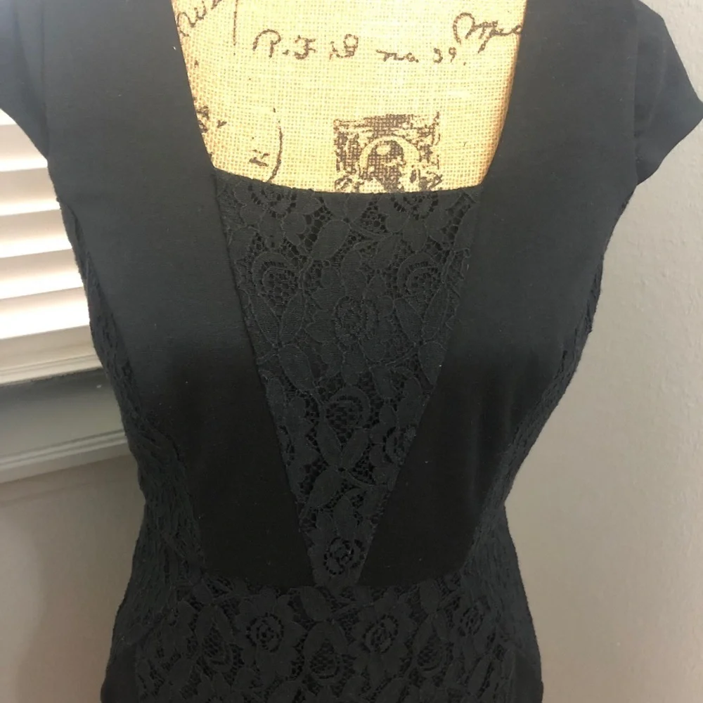 The Limited black sheath lace panel sheath dress💕 - Picture 1 of 6